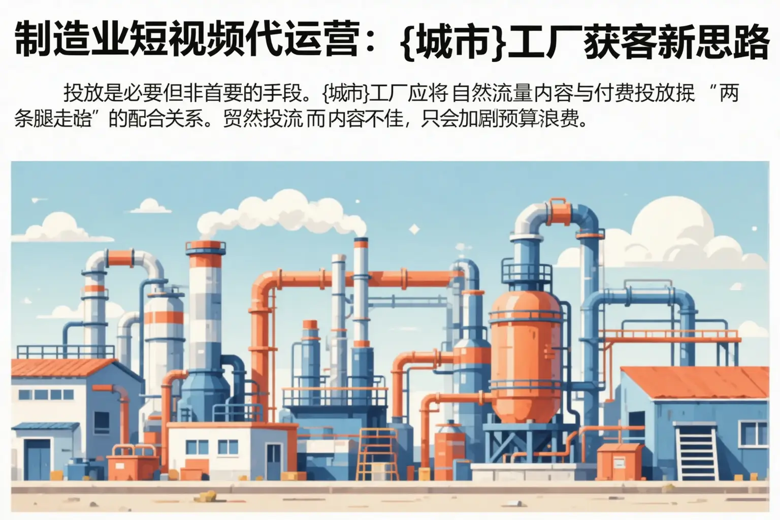 制造业短视频代运营:镇雄工厂获客新思路